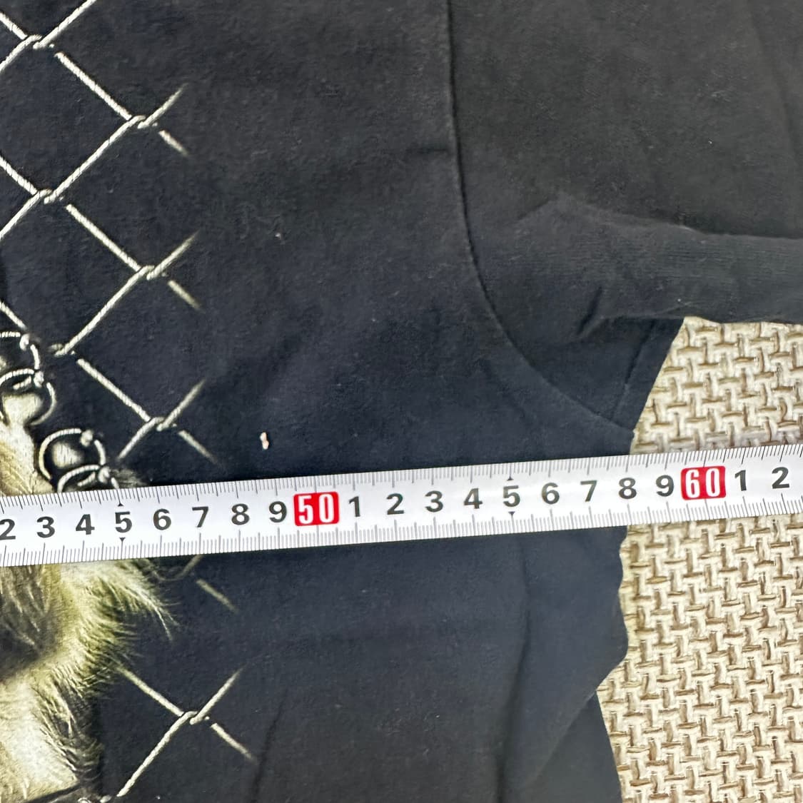 XL 락창 빈티지 프린팅 반팔티 0421D 상품이미지5