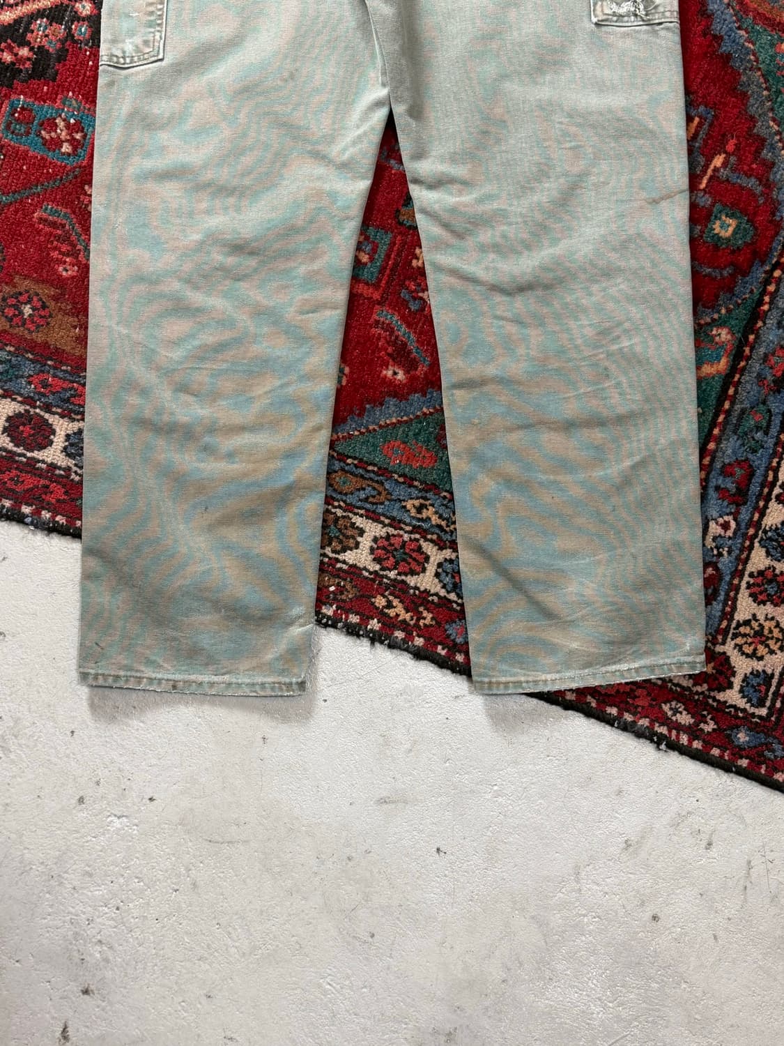 OG USA Made 칼하트 B01 더블니 팬츠 칼하트 MOS 모스그린 상품이미지9