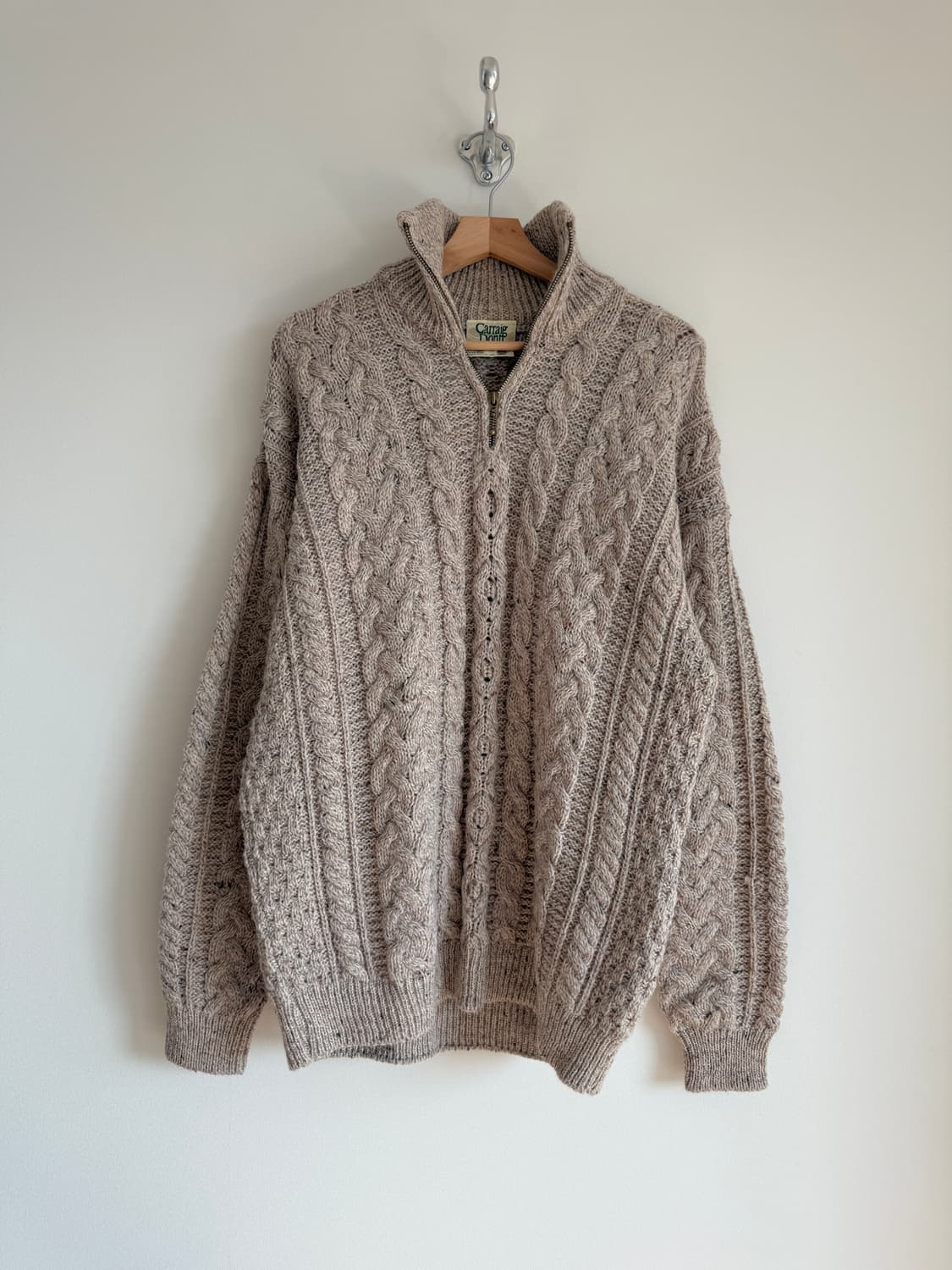 ARAN 헤비울 하프집업 니트(IRELAND) 상품이미지1