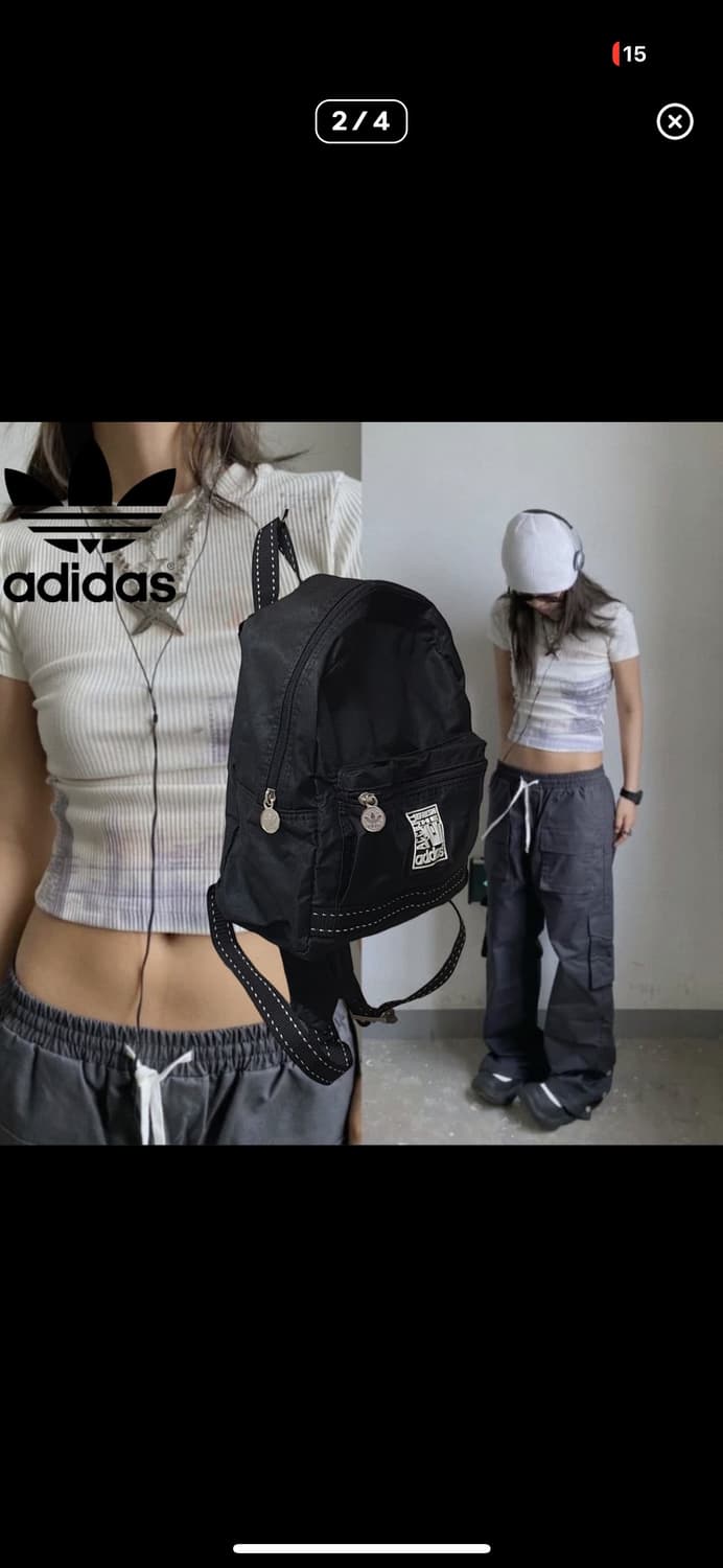 재후루츠) 아디다스 빈티지 미니 백팩  상품이미지2