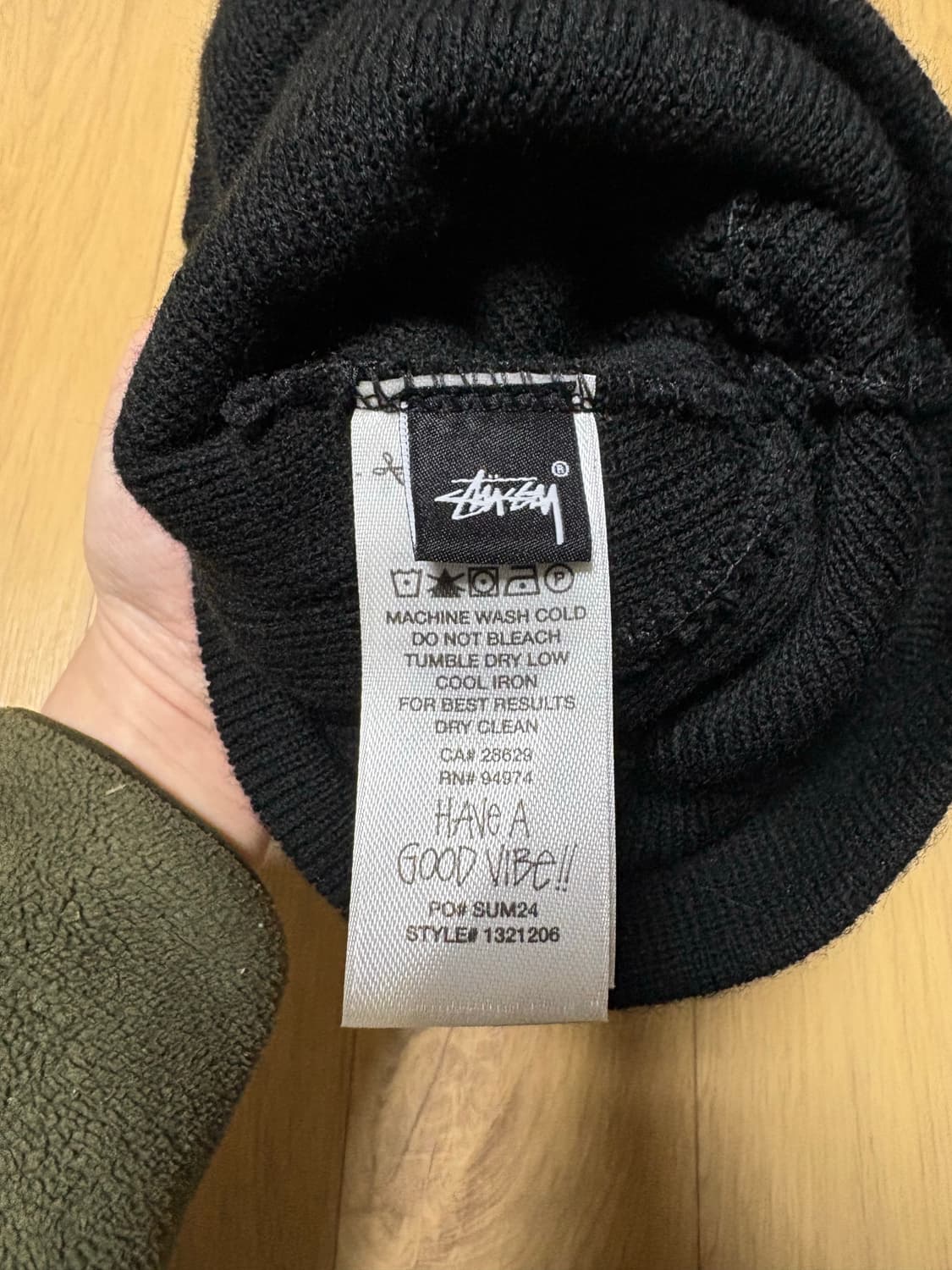 스투시 벌리 쓰레드 스컬캡 블랙(비니) 상품이미지2