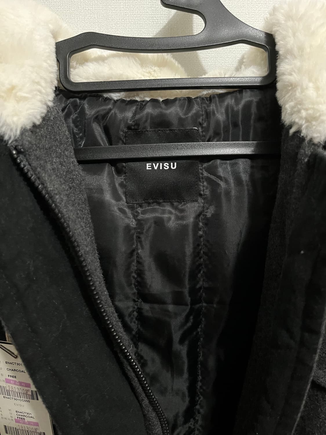 에비수 보아 후드 방모 더플 코트 95 상품이미지5