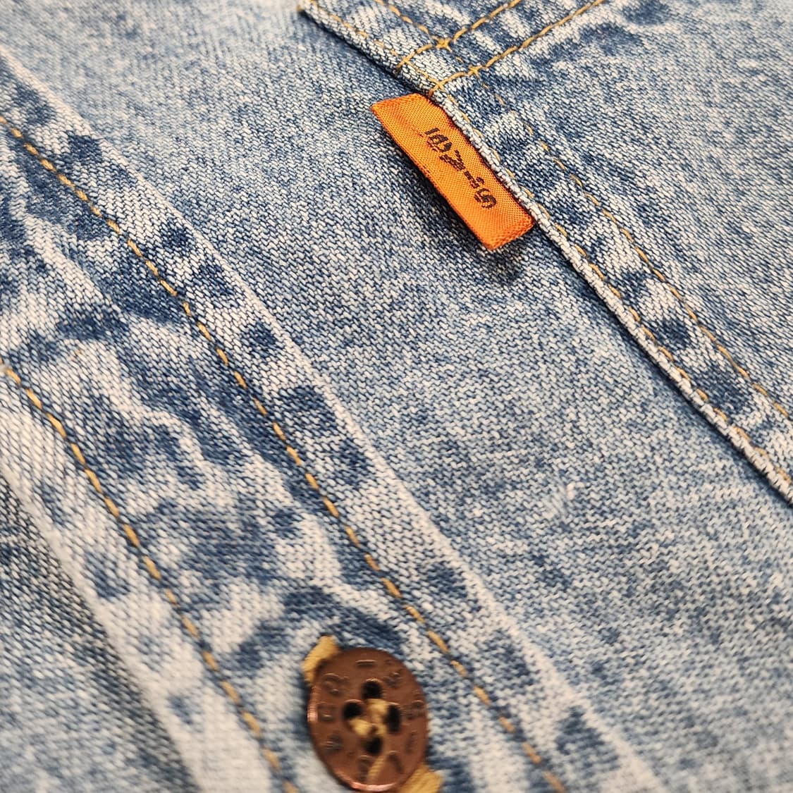 90s 리바이스 오렌지탭 데님셔츠 상품이미지4
