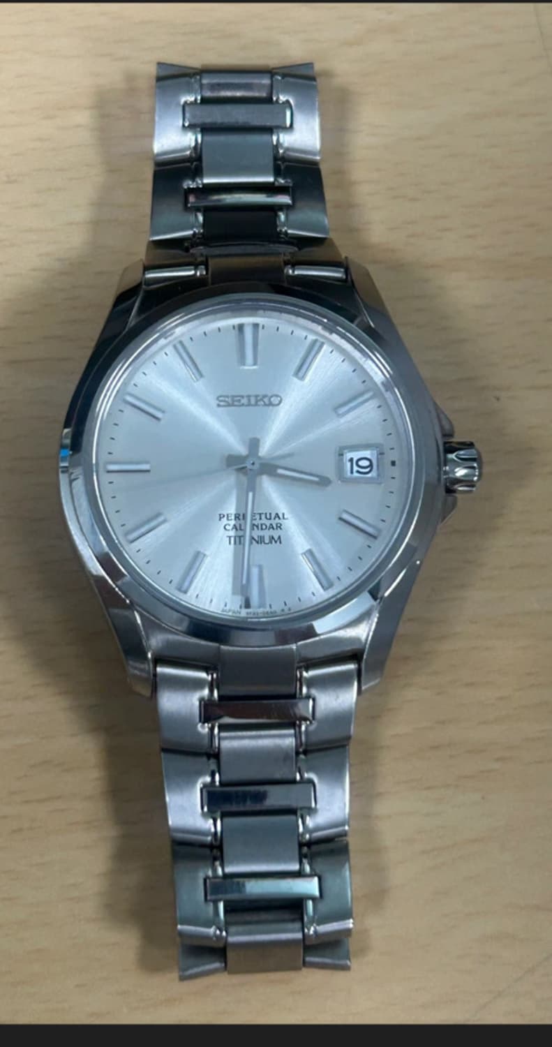 !!!!!초 희귀 레어 세이코 풀티타늄 샴페인 퍼페츄얼 캘린더   상품이미지2