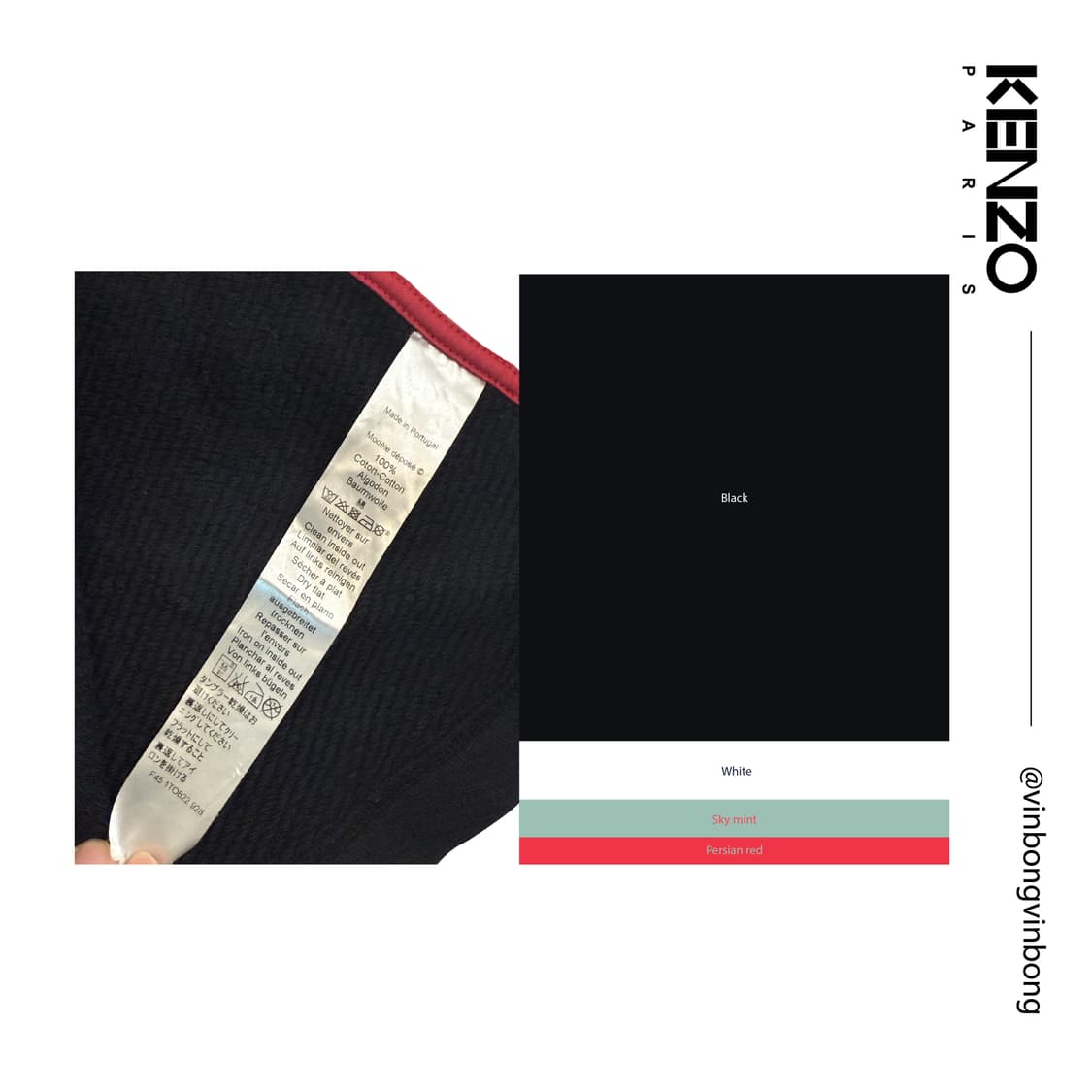 겐조 자수 웨이브 슬리브리스  상품이미지5