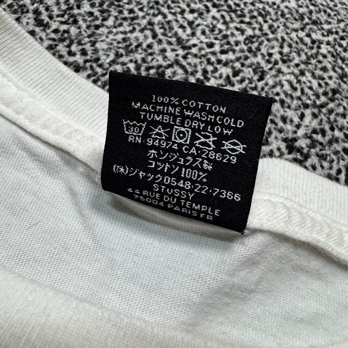 Name : 스투시 월드투어 시그니처로고 화이트 반팔티 :) 상품이미지6