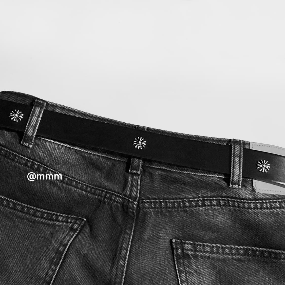 크롬 웨스턴 소가죽 벨트 상품이미지3