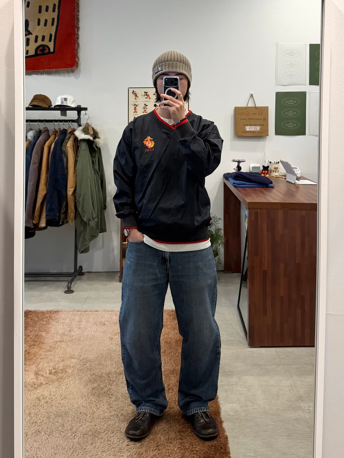 90s Dodger 빈티지 USMC 미해병대 웜업 (made USA) 상품이미지2