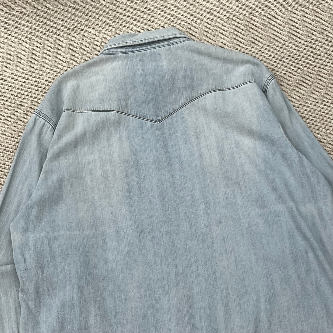 랭글러 웨스턴 데님셔츠 r3215 상품이미지4