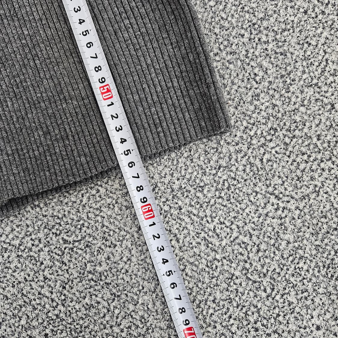 [F] 디자인바이서울 여성 그레이 골지 니트 스웨터 1104JM1 상품이미지6