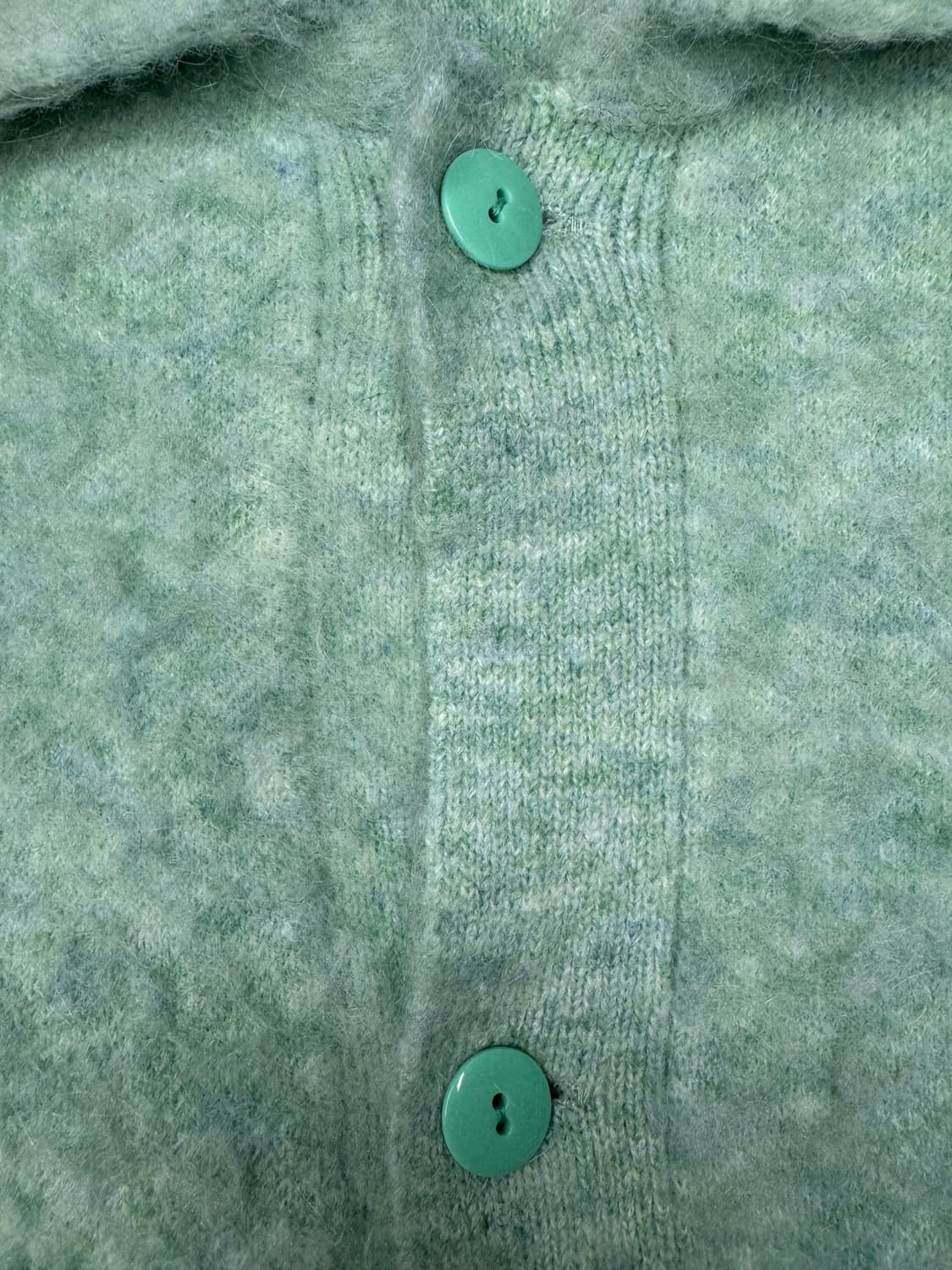 몽키타임 monkey time 모헤어 가디건 민트 L 상품이미지3