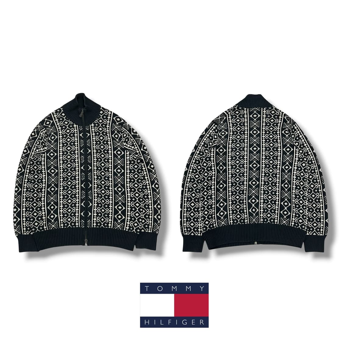 타미힐피거 에스닉 패턴 니트집업 s08611 상품이미지1