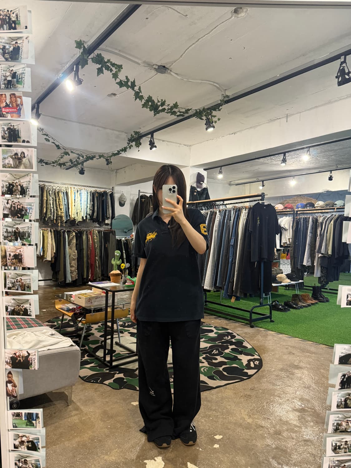 폴로 랄프로렌 빅포니 카라 티셔츠 블랙 상품이미지7