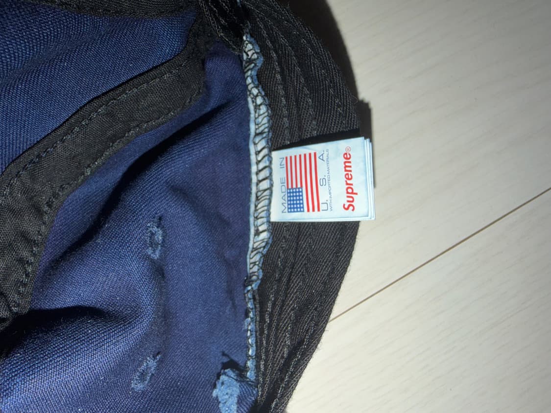슈프림 워시드 치노 트윌 캠프캡 인디고 25SS 상품이미지3