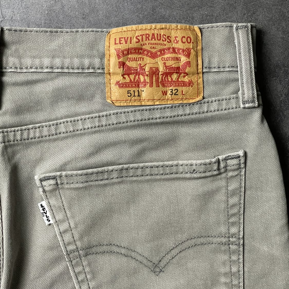 LEVI'S 리바이스511 라이트그레이 컷오프 하프팬츠 A01175 상품이미지7