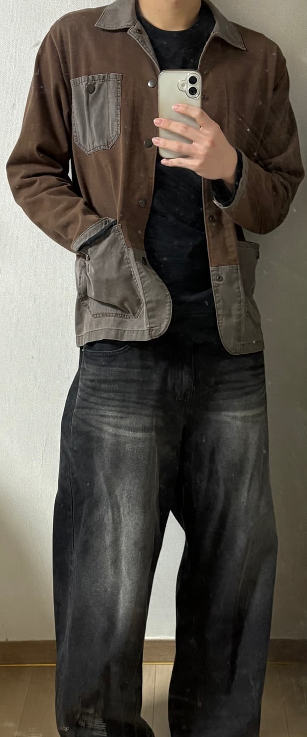 와르 세미와이드 데님팬츠 상품이미지1