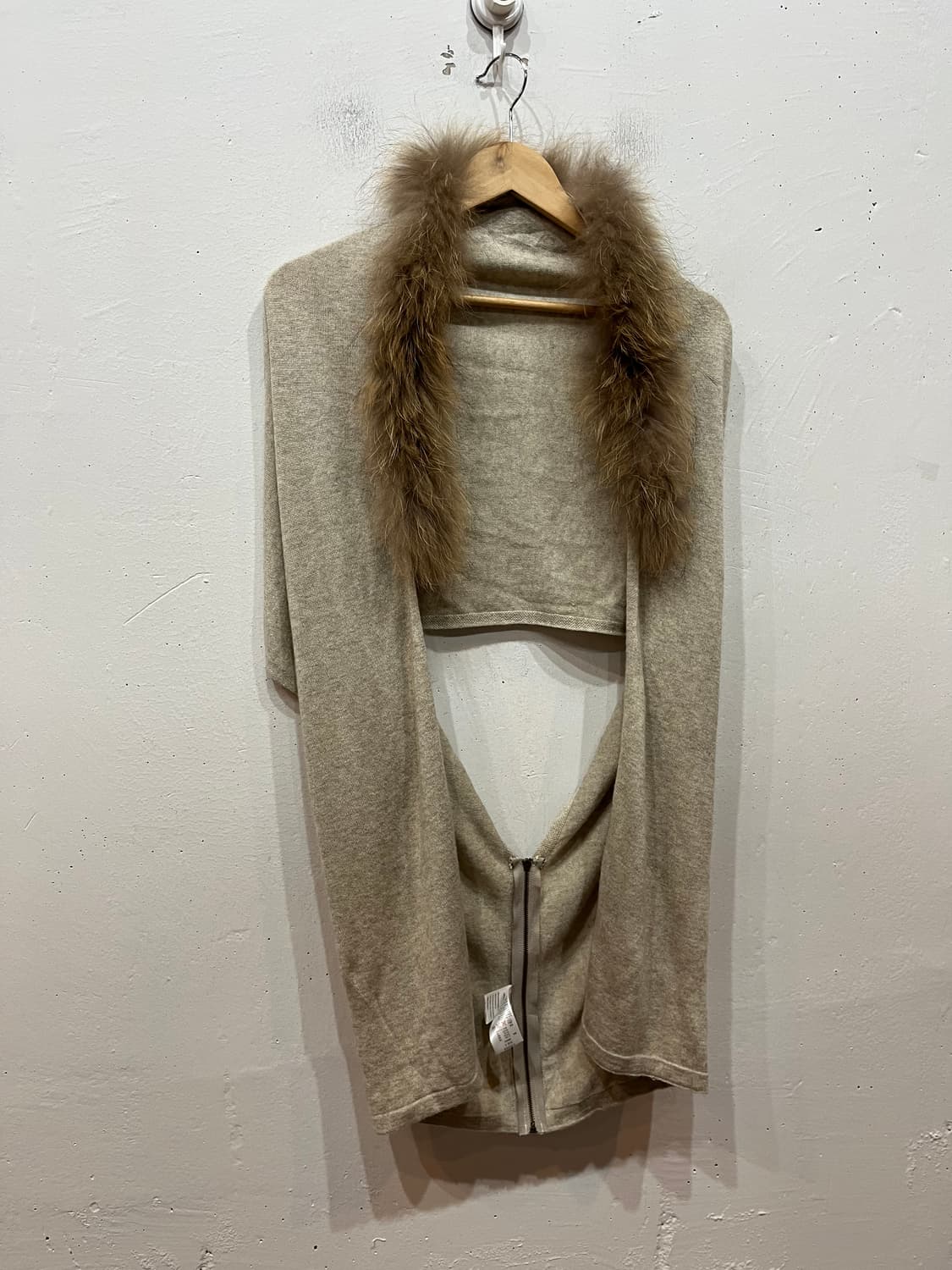 goa 고아 핀라쿤 퍼 캐시미어 블렌디드 숄 상품이미지2