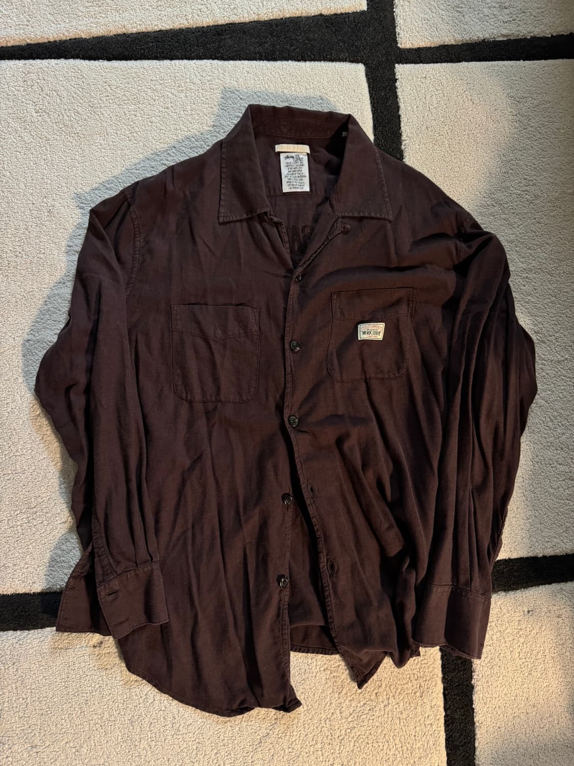 [L] 스투시 아워레거시 콜라보 자수 셔츠 상품이미지2