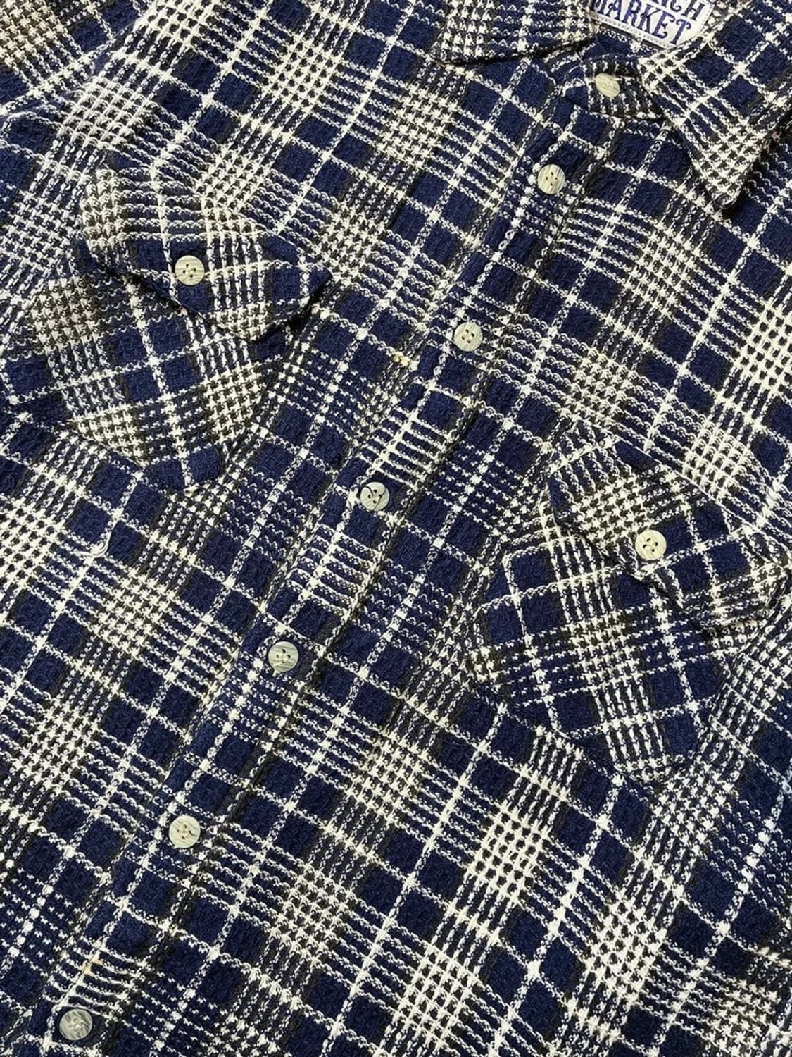 H RANCH MARKET 00s 재팬 트위드 셔츠 PN5307 상품이미지3