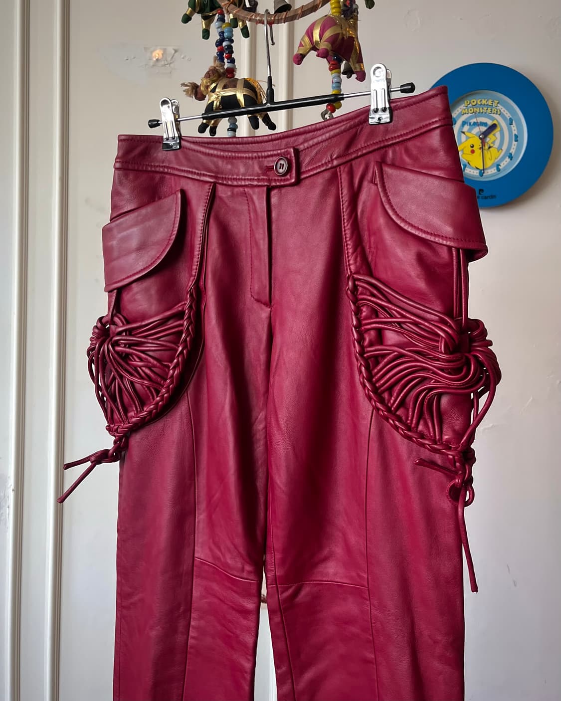 Vintage Real Lambskin 3D Leather Trouser 상품이미지4