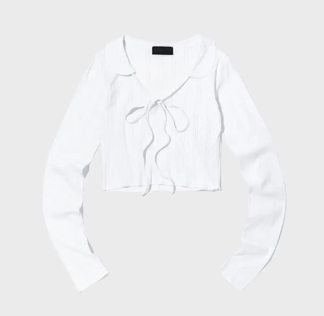 YOUHEE eyelet long sleeve white 상품이미지1