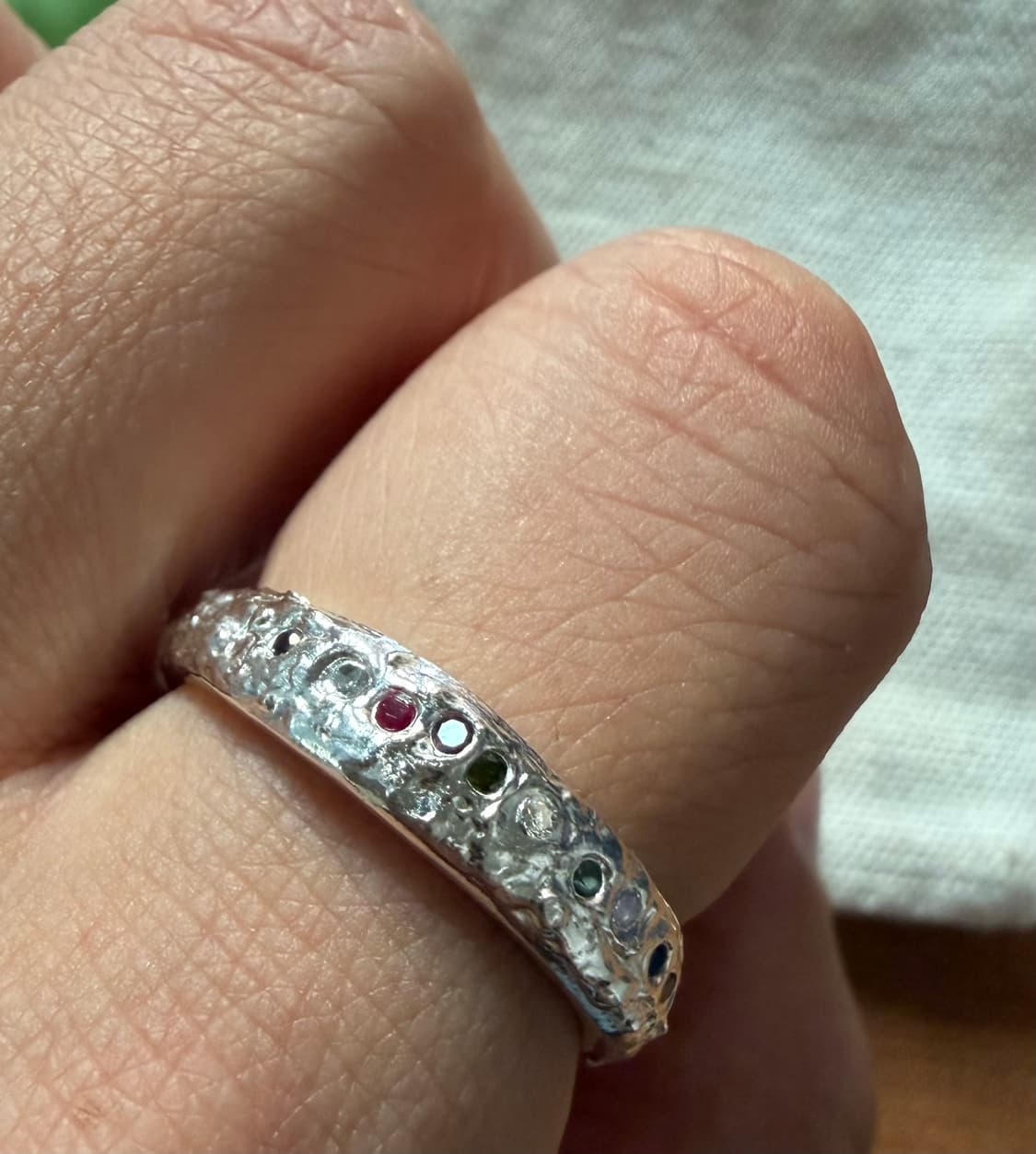 핸드메이드 빈티지 스톤 세팅 리얼 실버 반지 22호 상품이미지9