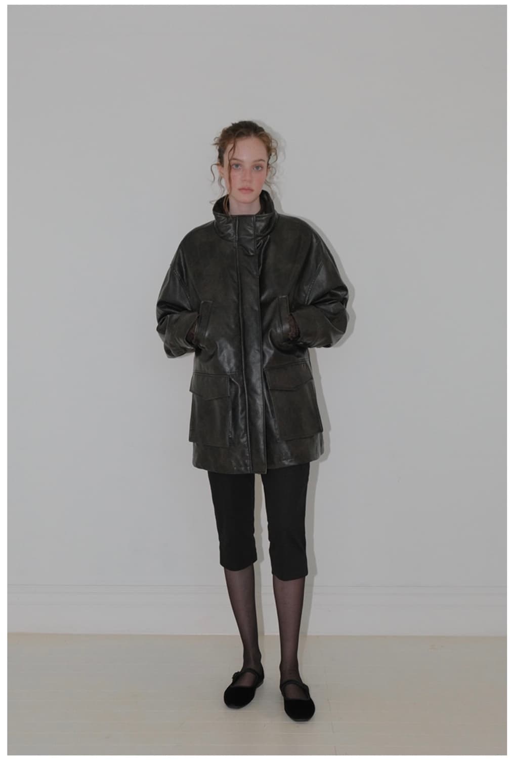 에트몽 레더 퍼 코트  상품이미지2