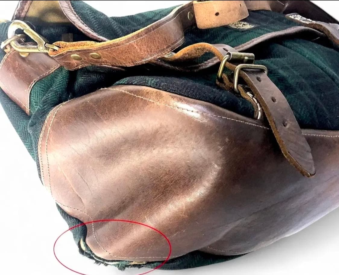 더블알엘 RRL 캔버스 체크 헤리티지 메신저백 상품이미지7