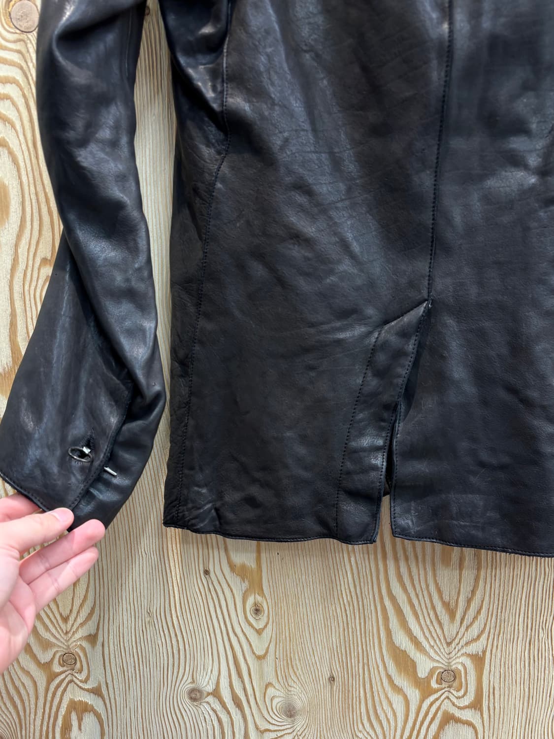 안티노이즈 레더 자켓 상품이미지6