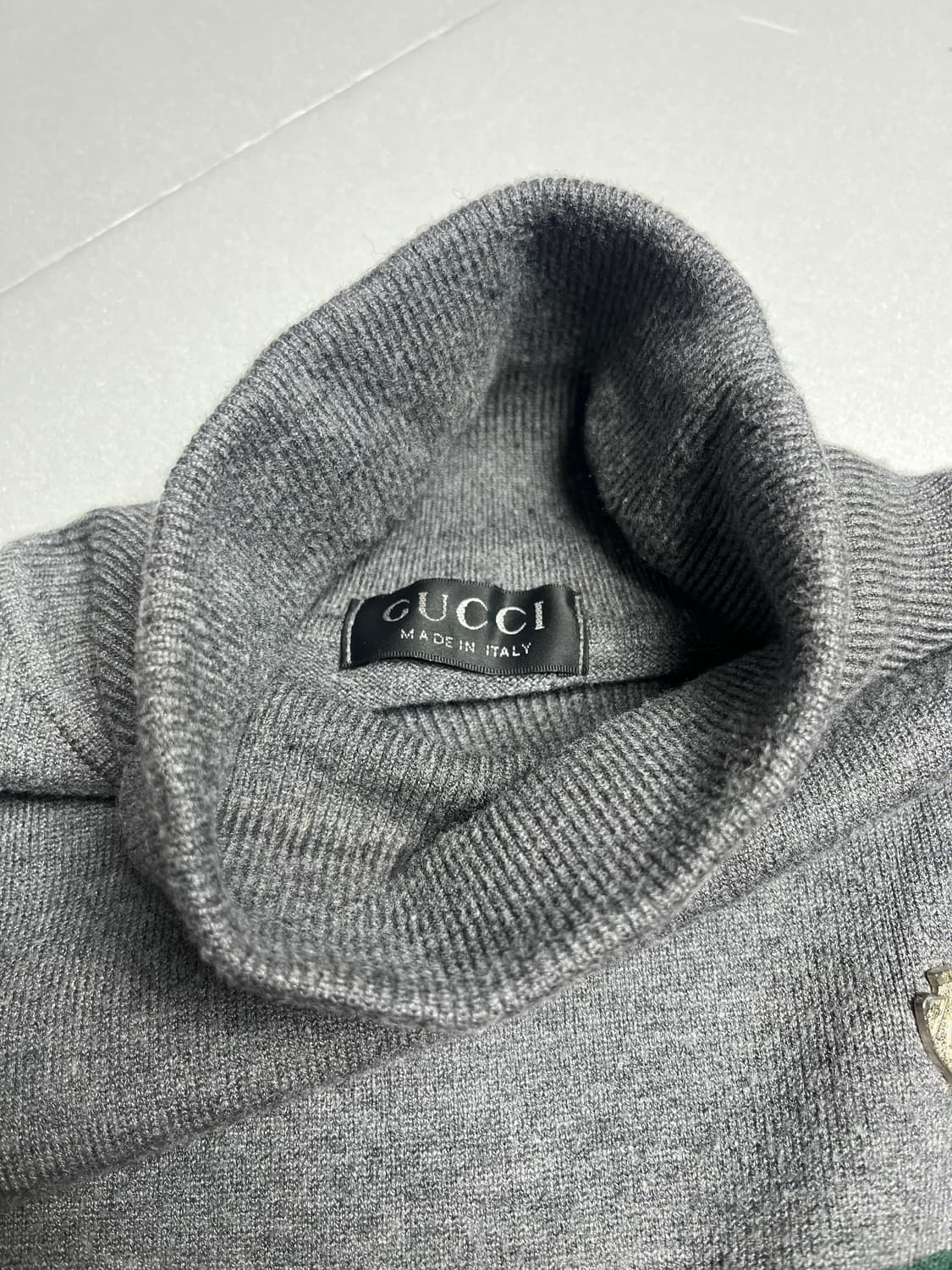 구찌 00s 그레이 터틀넥 스웨터 L 상품이미지3