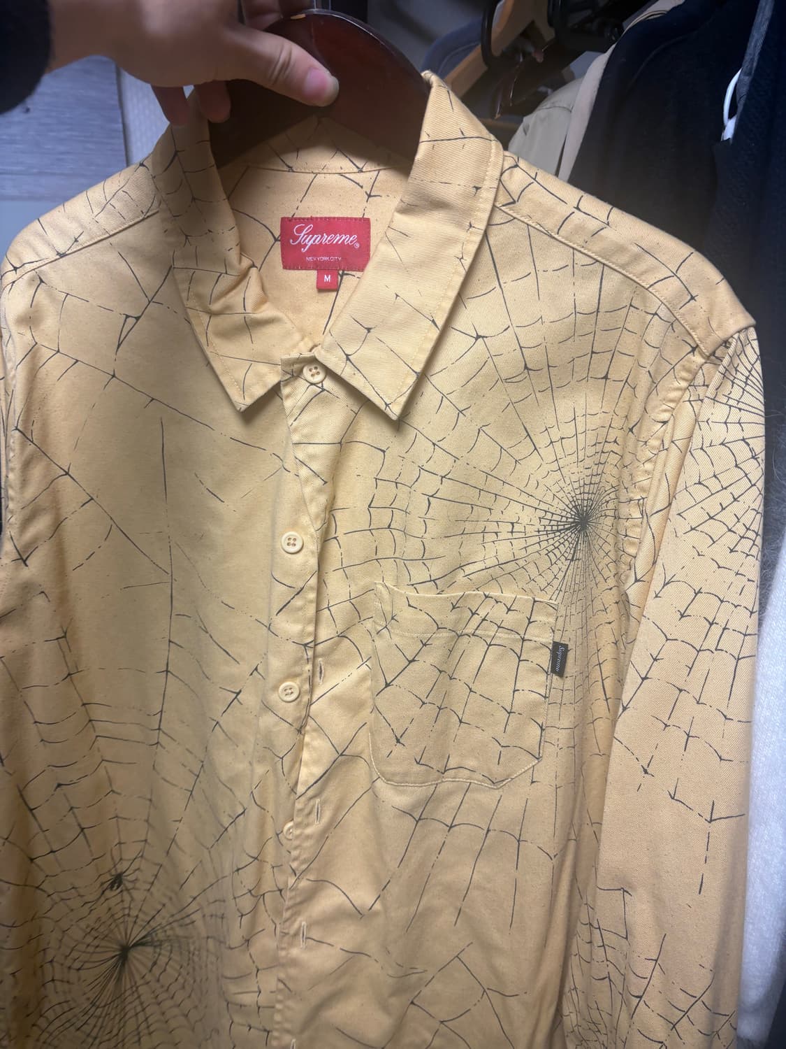 슈프림 스파이더웹 셔츠 m 상품이미지1