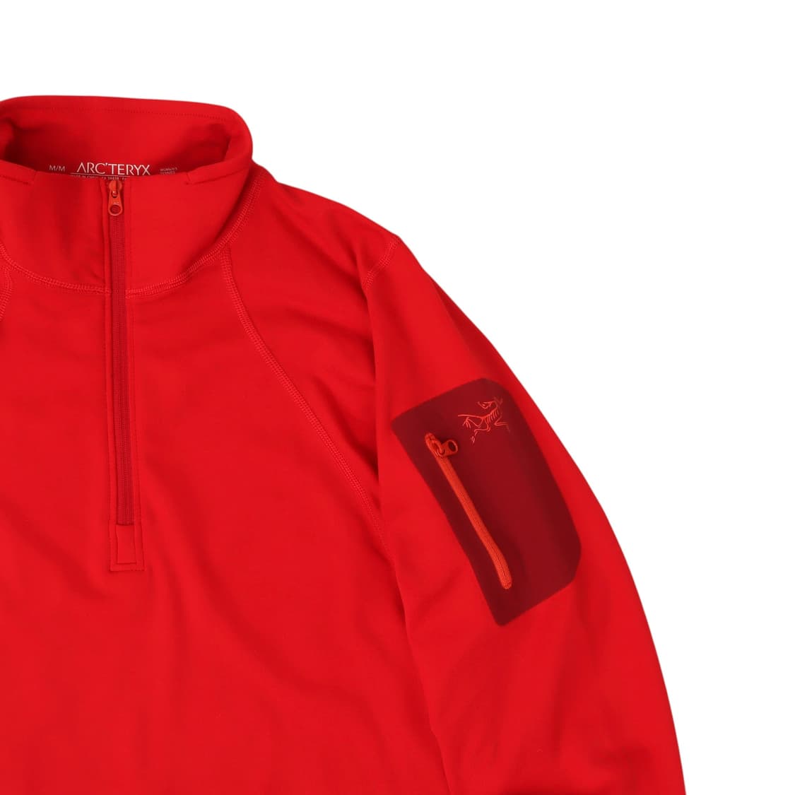 아크테릭스 우먼스 레드 씬 하프 플리스 상품이미지2