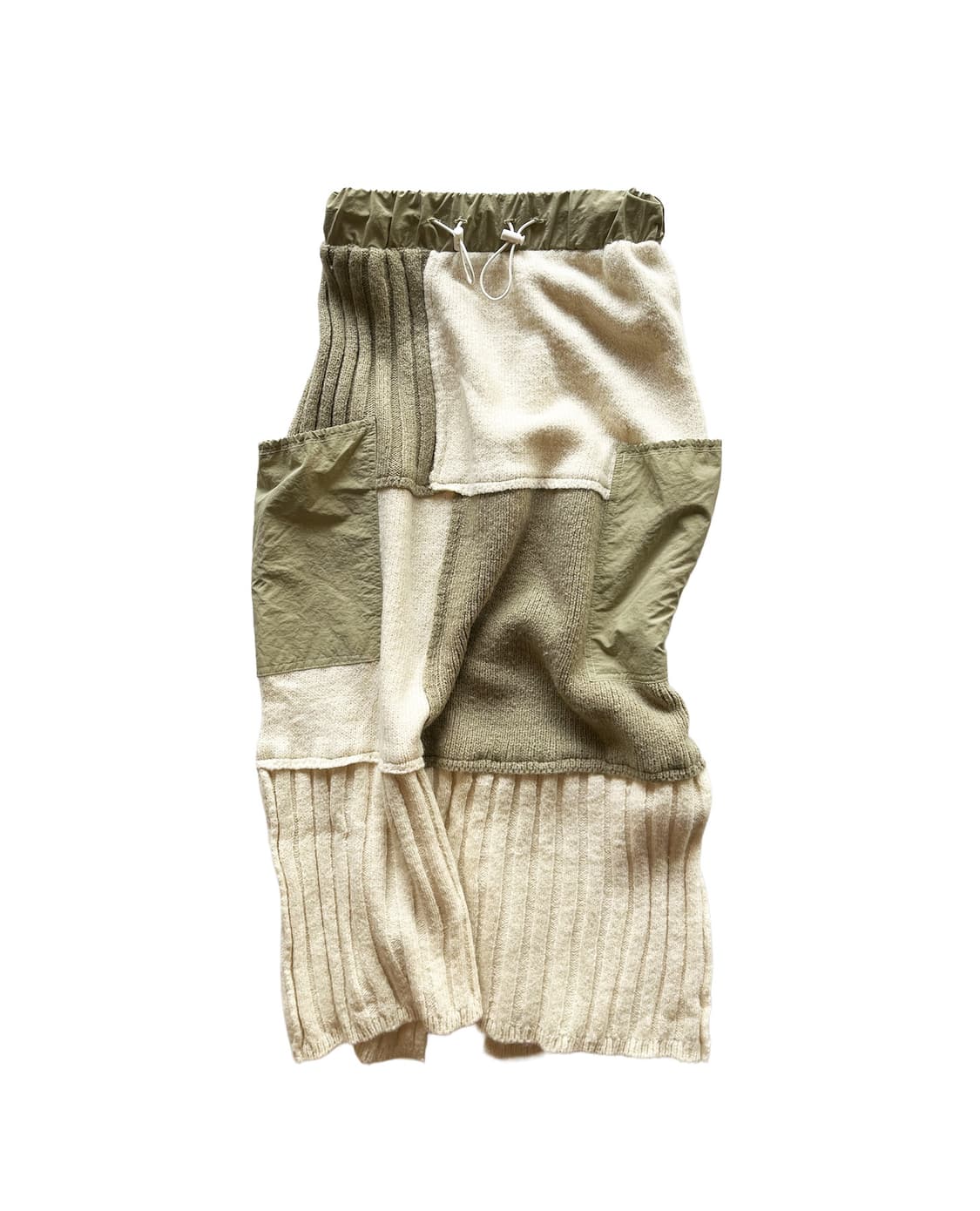 KASTANE patchwork knit mix skirt 상품이미지5