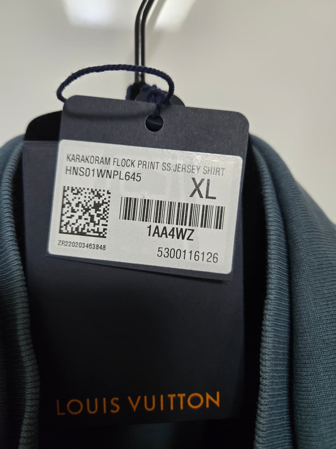 루이비통 카라코람 반팔 져지 셔츠 XL 국내매장판 상품이미지5