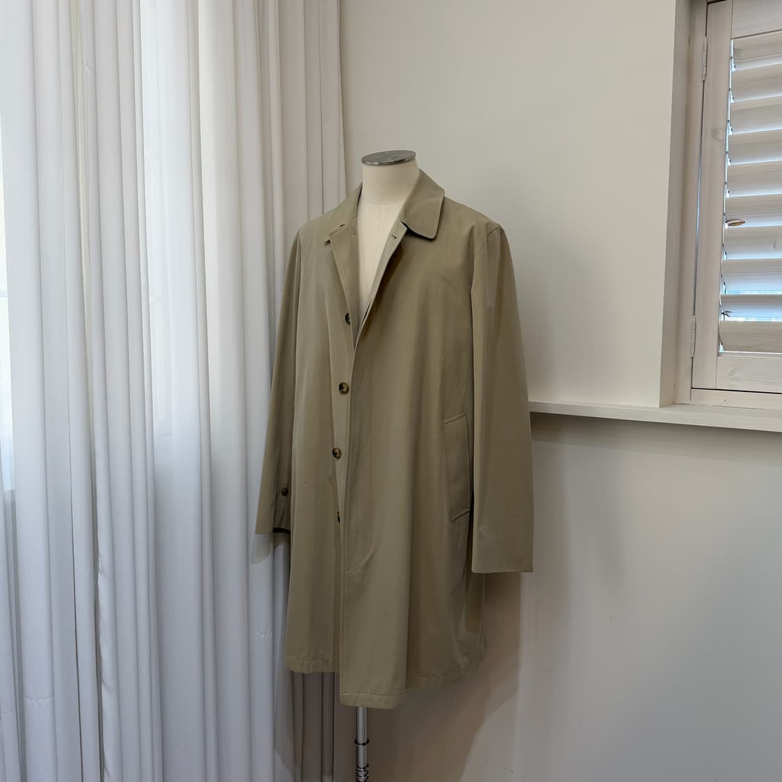 Burberry London 면 100% 발마칸 코트 상품이미지4