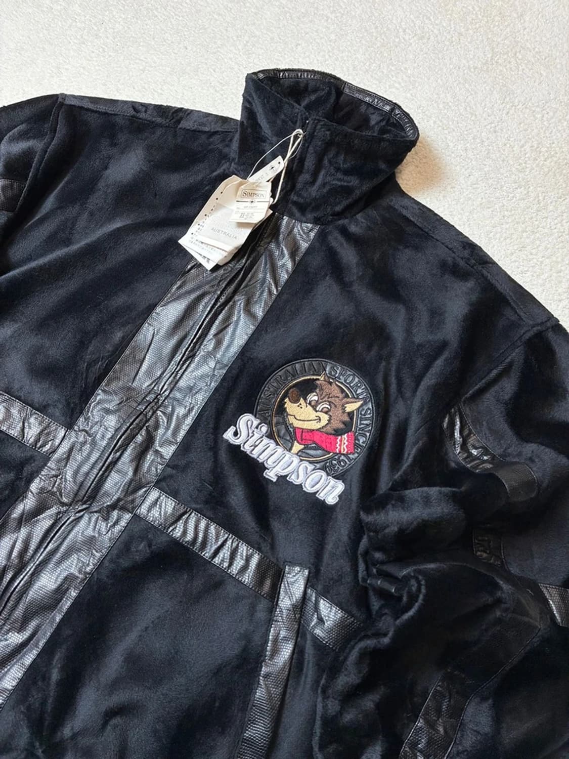 SIMPSON 00's 재팬 단모 블루종 자켓 PN6446 상품이미지2