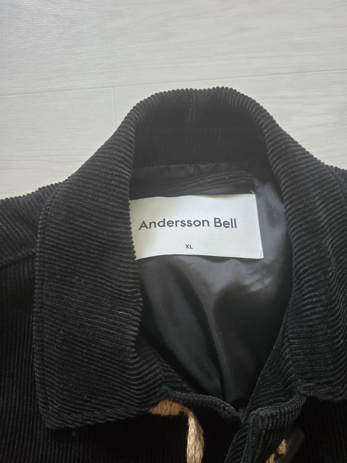 앤더슨벨 블랙 코듀로이 더플 자켓 XL 상품이미지3