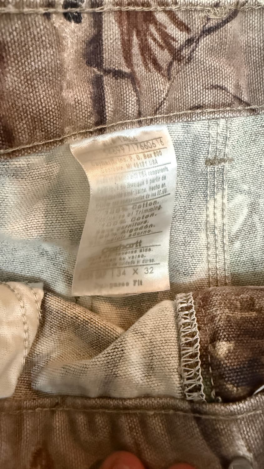 칼하트 B235 리얼트리 카모 덩가리핏 팬츠 상품이미지4