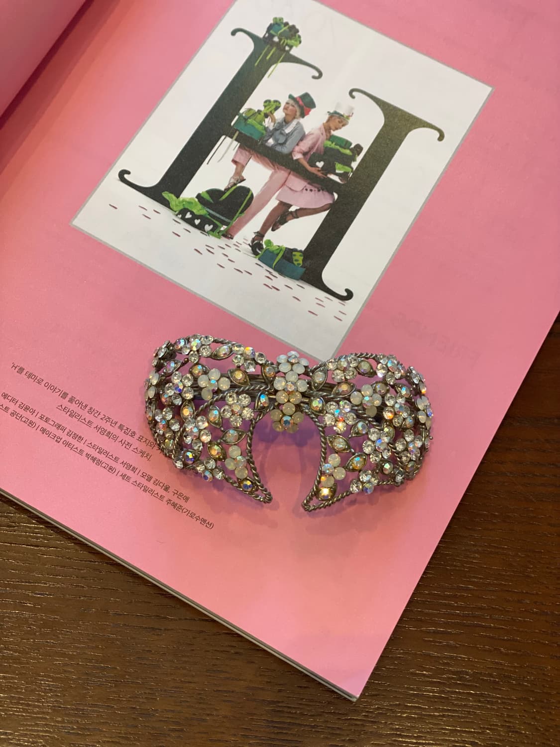 오로라 큐빅 헤어핀 상품이미지1