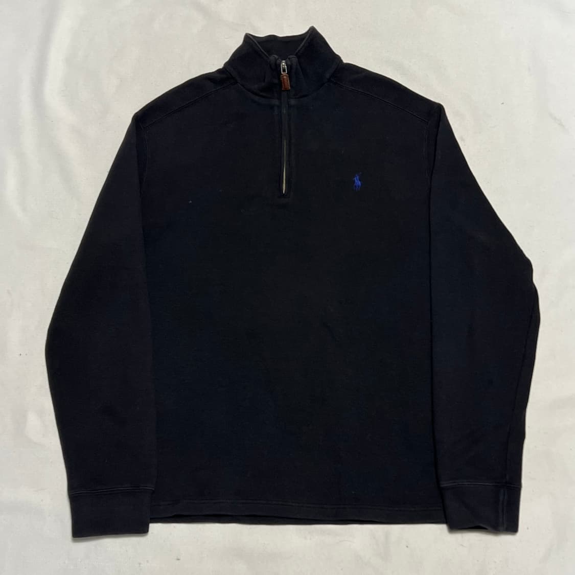 L 폴로랄프로렌 블랙 코튼 반집업 니트 상품이미지2