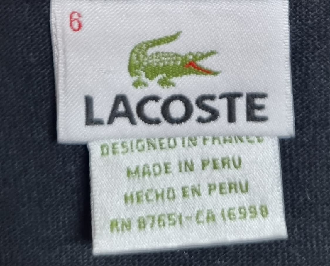 M (95) 라코스테 블랙 PK 반팔티 상품이미지3