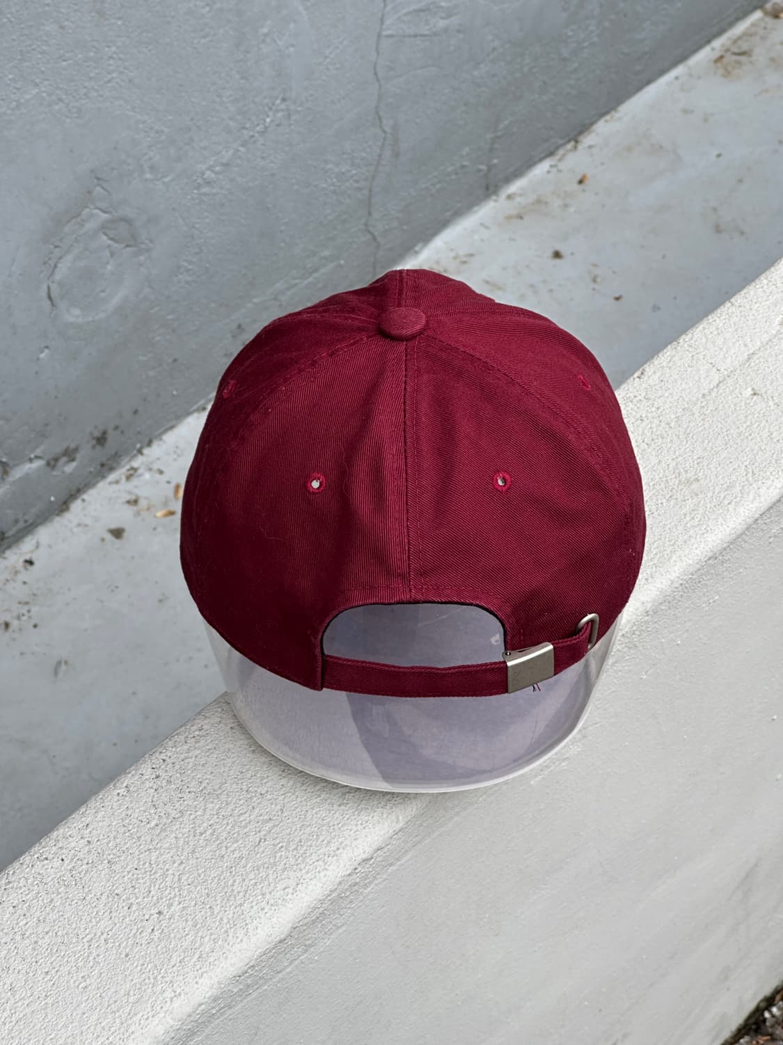 [F] 뉴욕 로고 버건디 볼캡 모자 상품이미지4