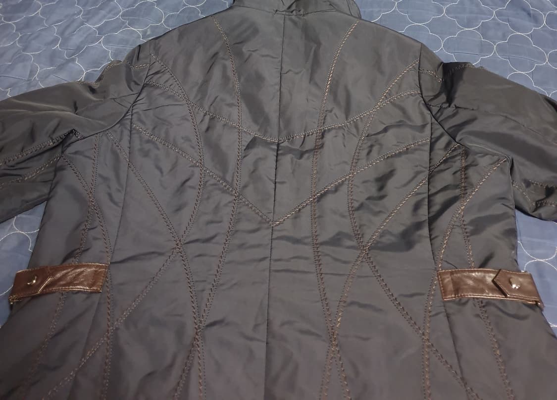 (한정판)닥스 빈티지 사이드 스트랩 소가죽배색 안감 토끼털 자켓(105) 상품이미지3