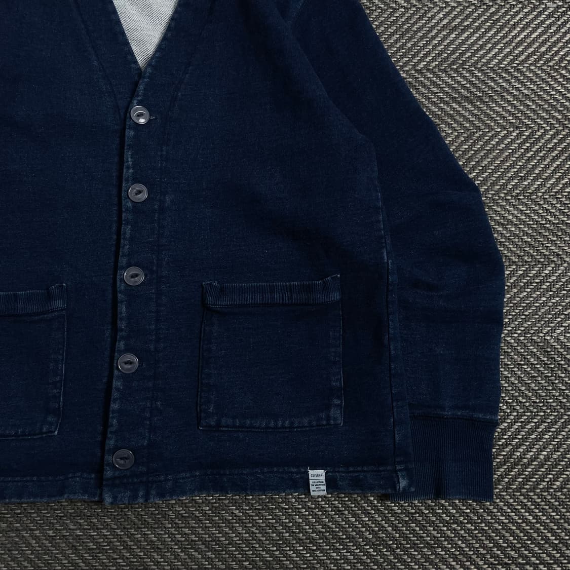 커버낫 인디고 스웨트 코튼 가디건y 3855 상품이미지3