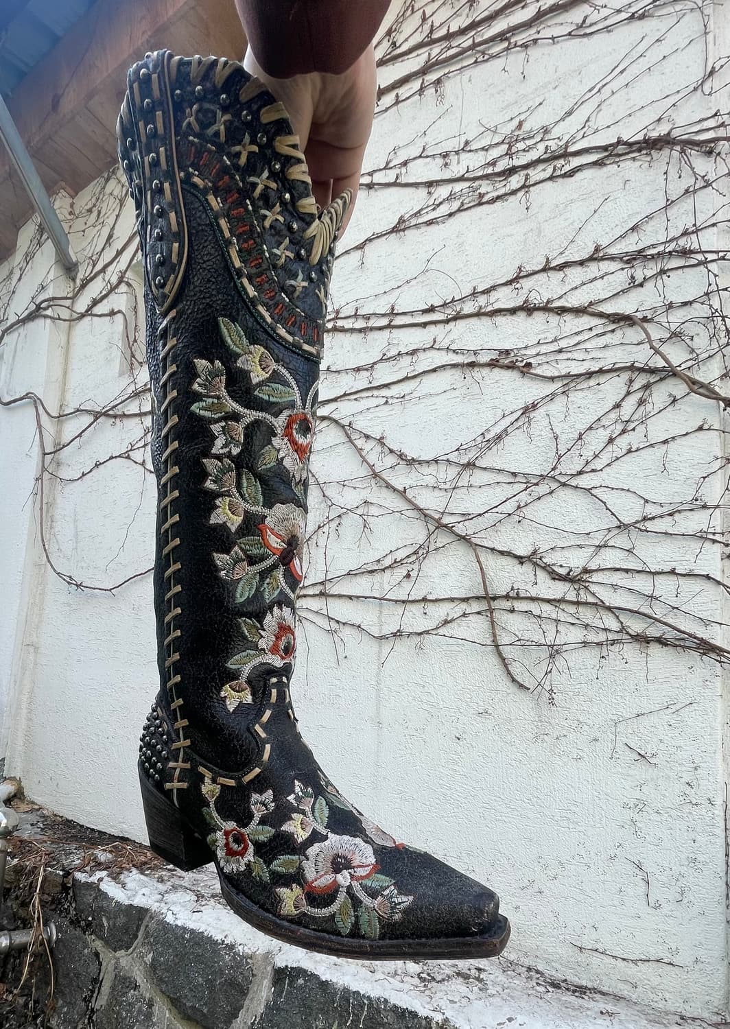 OLD GRINGO 플로럴 자수  웨스턴 롱부츠(240) 상품이미지4