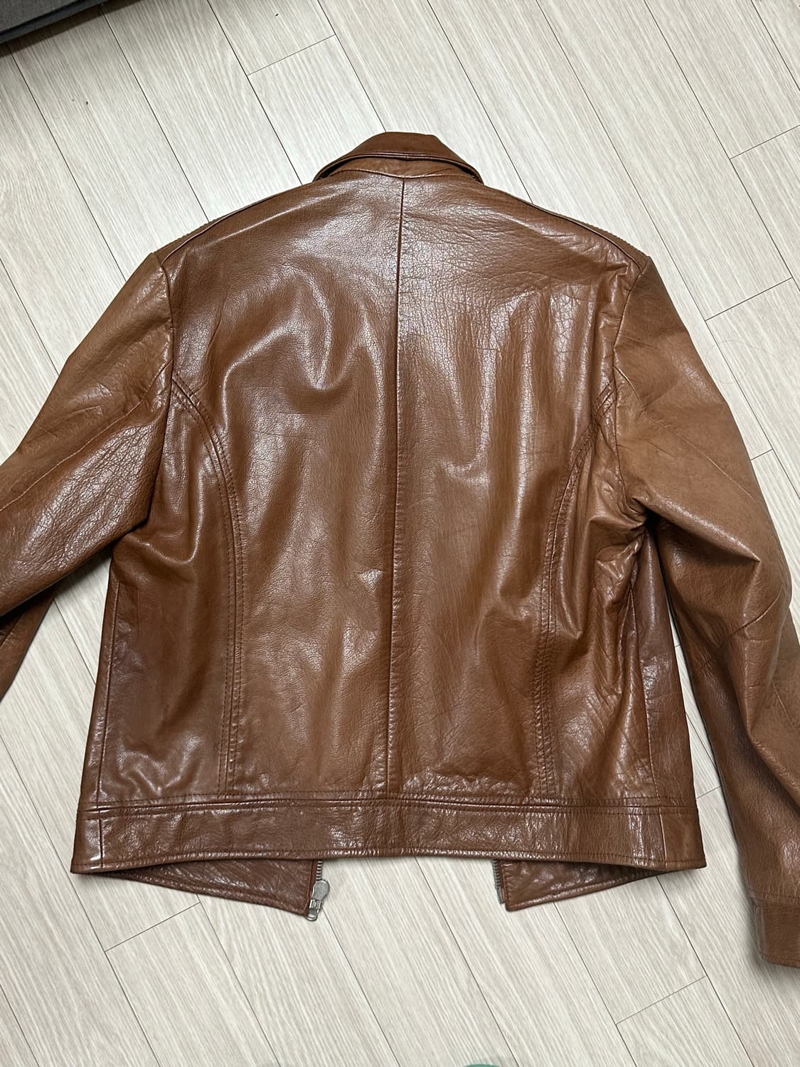 자라 빈티지 리얼가죽 자켓 상품이미지5