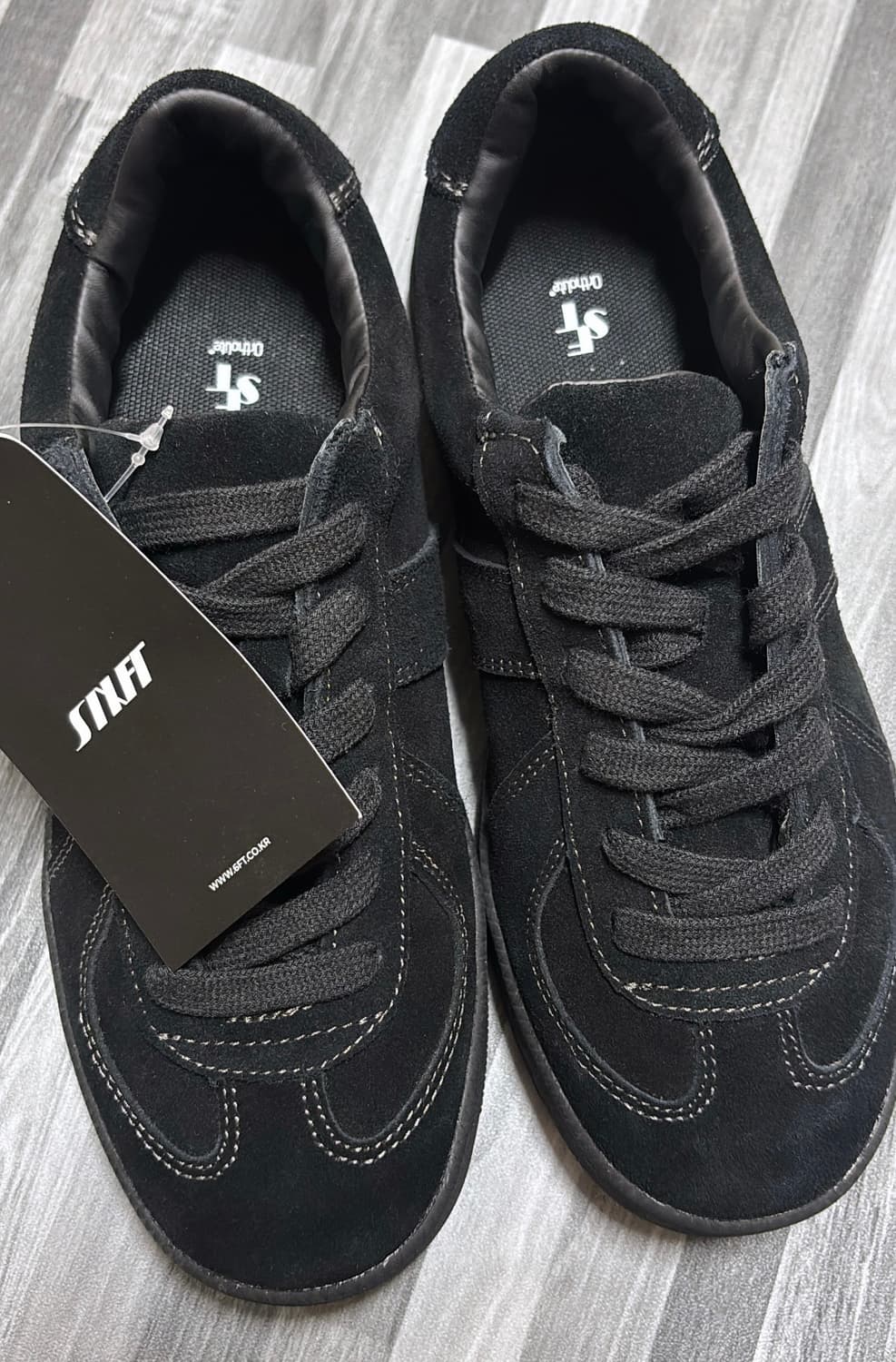 STUFF 스웨이드 독일군 스니커즈 블랙235mm 상품이미지1