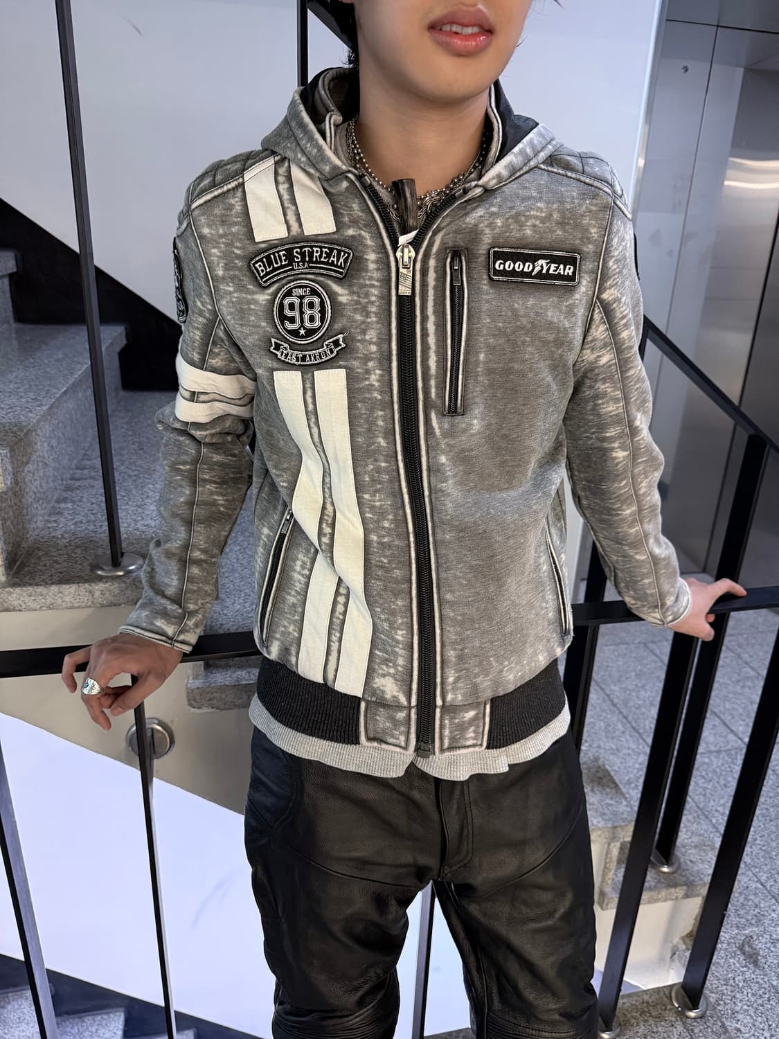 dyed washing patch jacket 상품이미지1