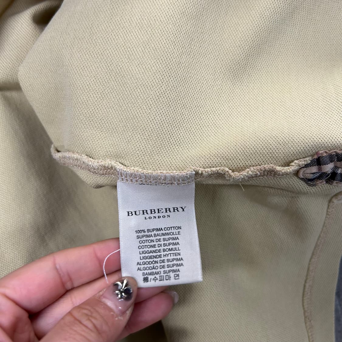 버버리 카라 긴팔티[1495] 상품이미지7