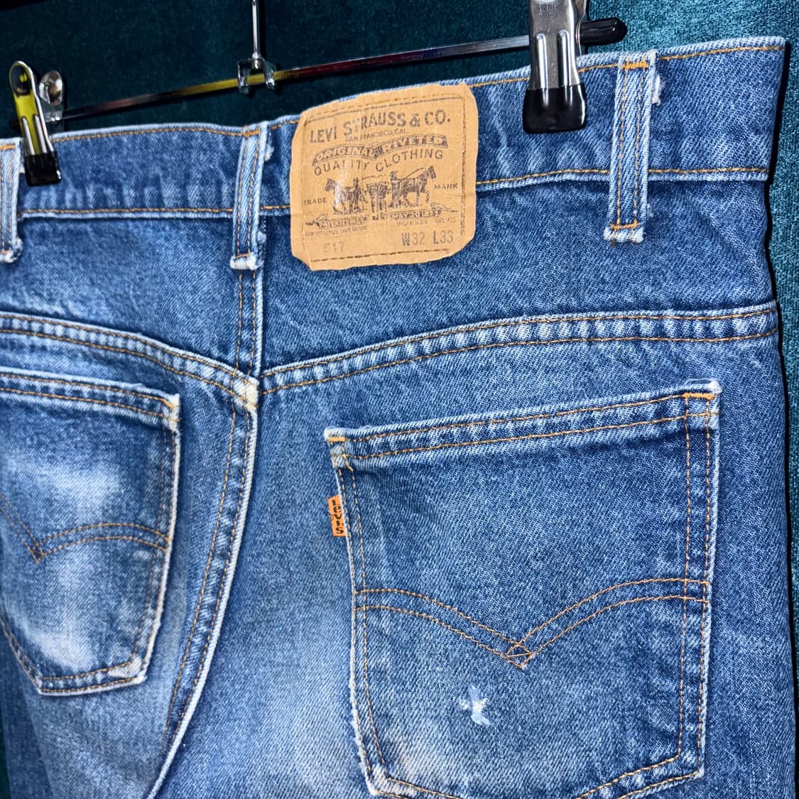 (32) 90s 리바이스 517 오렌지텝 데님 팬츠 made in USA 상품이미지4